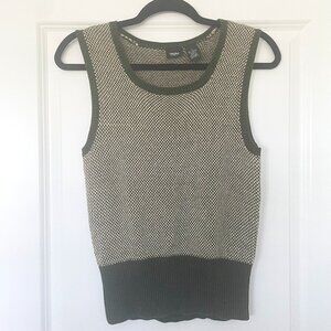 Massimo Green Sweater Vest – Women’s Size Small, Cotton Blend Knit